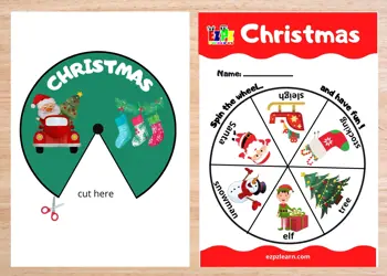 Christmas Word Wheel Activity